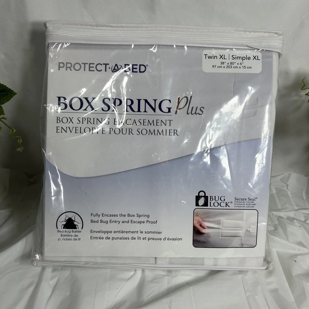 NWT Protect A Bed Buglock PLUS White Box‎ Spring Encasement Twin XL New